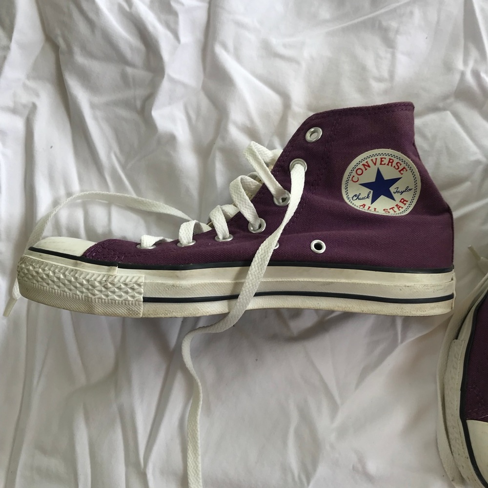 Purple High Top Converse